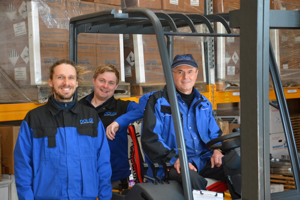 Dolge wächst: Unsere drei Logistiker